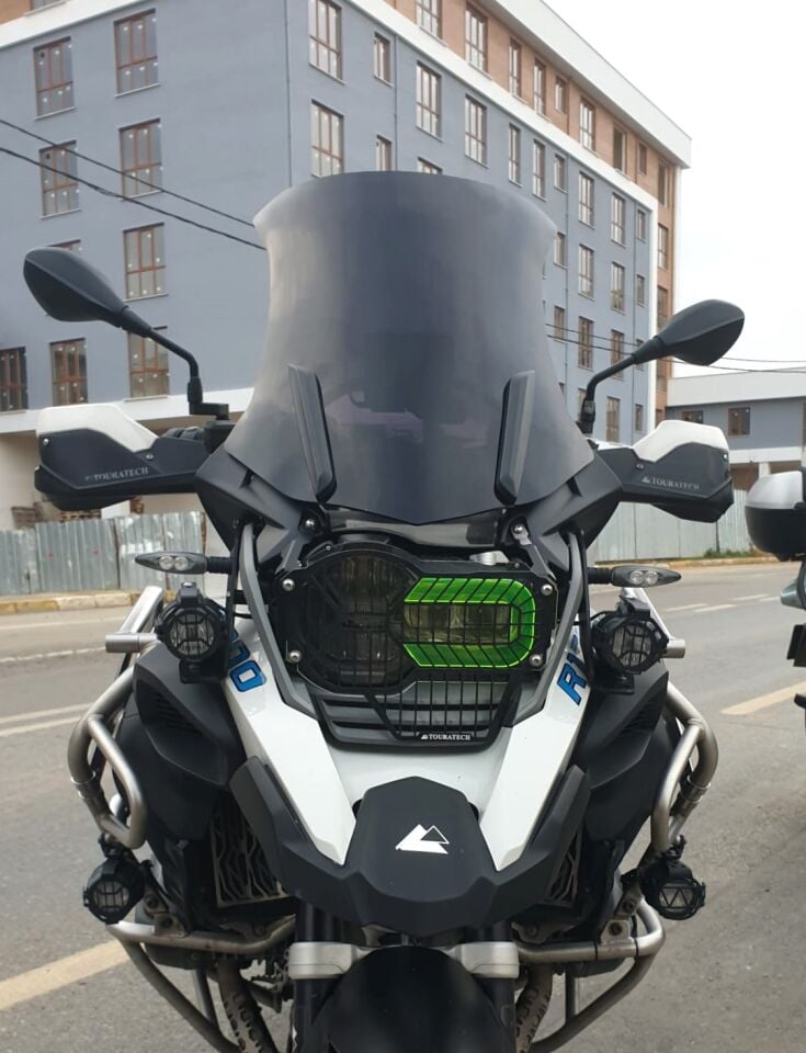 MOTOCAM Bmw R 1200 1250 GS Ön Cam 2013-2024 Model 52cm Siyah Renkli 4mm