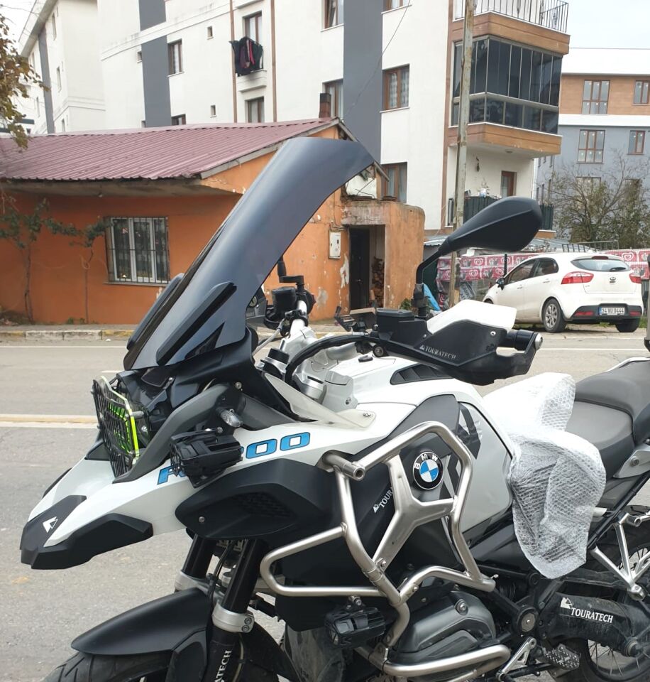MOTOCAM Bmw R 1200 1250 GS Ön Cam 2013-2024 Model 52cm Siyah Renkli 4mm
