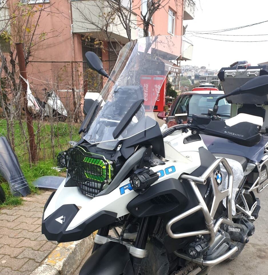 MOTOCAM Bmw R 1200 1250 GS Ön Cam 2013-2024 Model 52cm Şeffaf Renkli 4mm