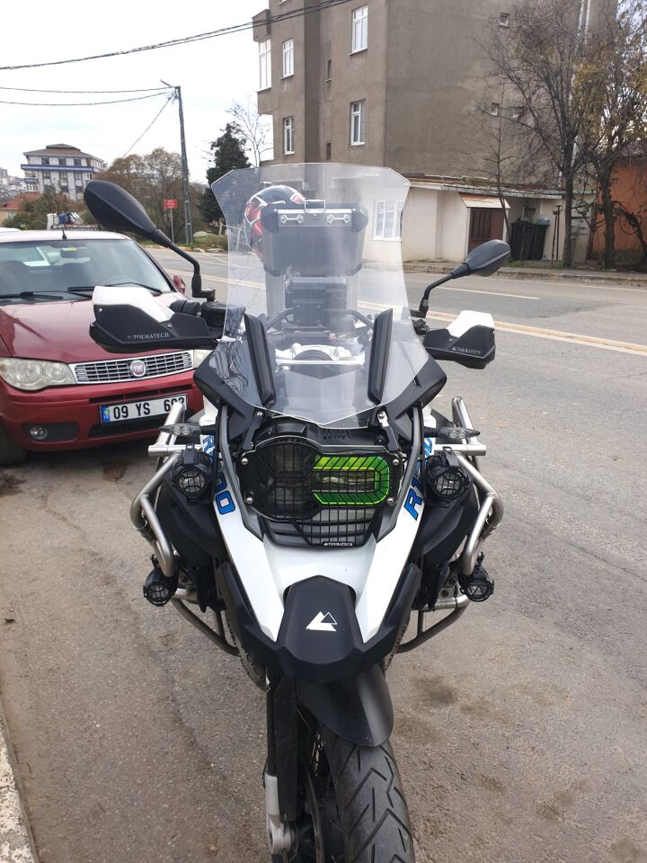 MOTOCAM Bmw R 1200 1250 GS Ön Cam 2013-2024 Model 52cm Şeffaf Renkli 4mm