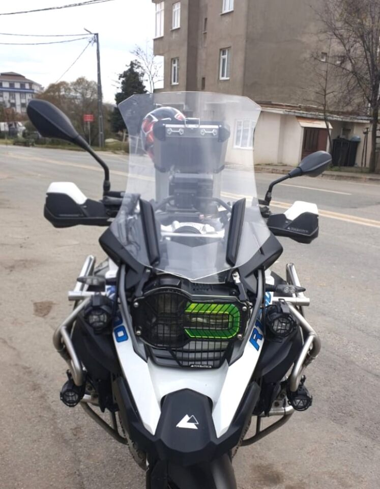 MOTOCAM Bmw R 1200 1250 GS Ön Cam 2013-2024 Model 52cm Şeffaf Renkli 4mm