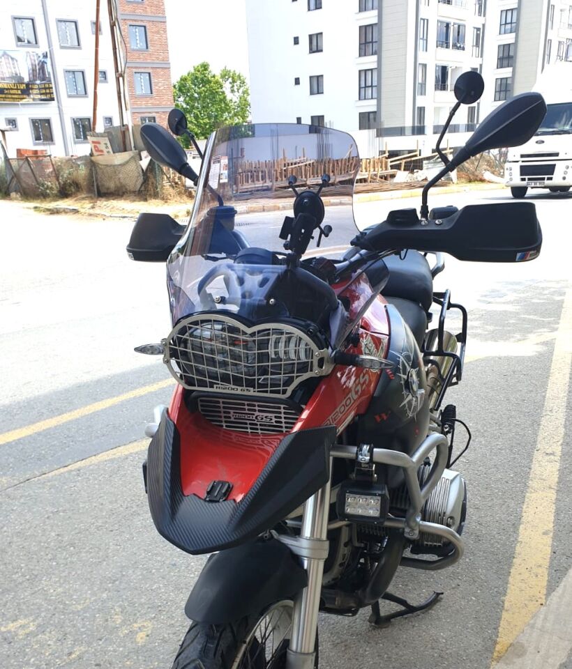 MOTOCAM Bmw R 1200 GS Ön Cam 2004-2012 Model 40cm Füme Renkli 4mm KISA