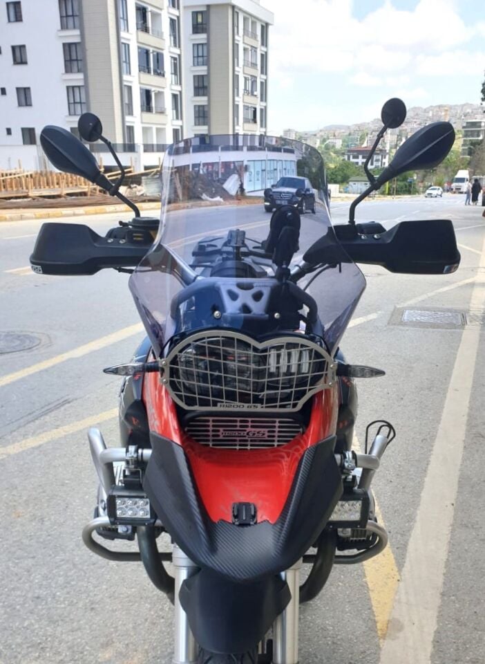 MOTOCAM Bmw R 1200 GS Ön Cam 2004-2012 Model 40cm Füme Renkli 4mm KISA