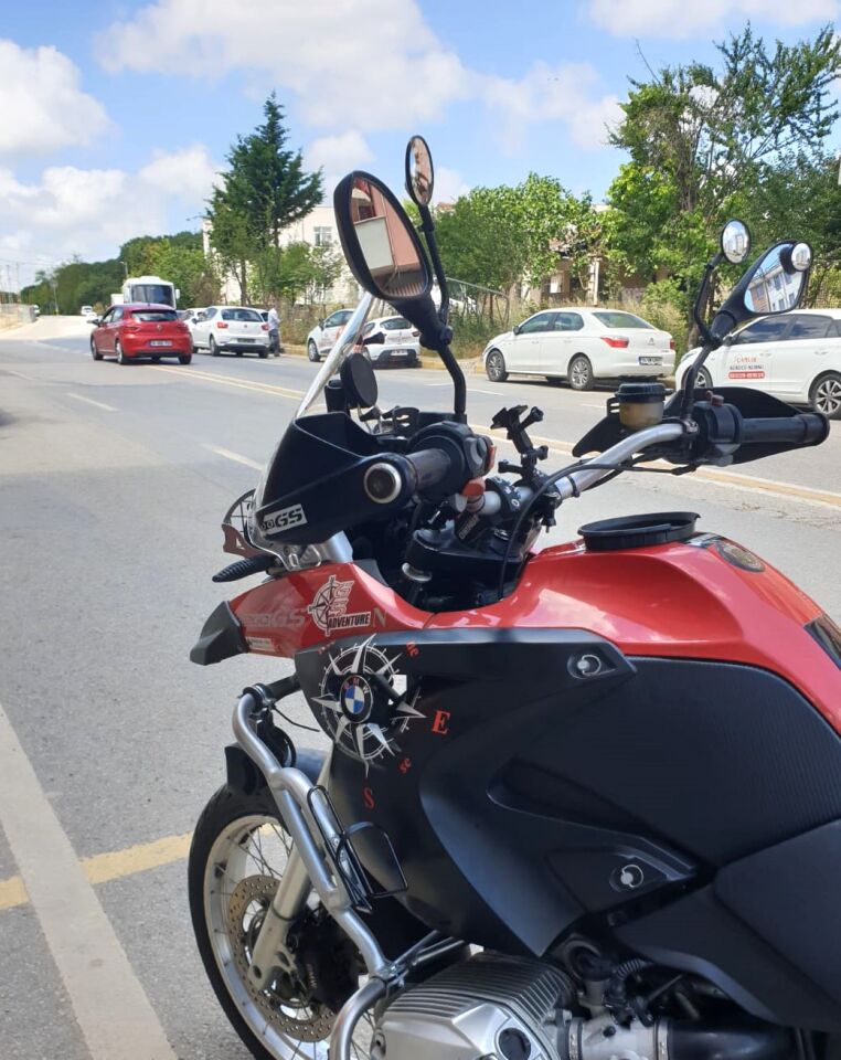 MOTOCAM Bmw R 1200 GS Ön Cam 2004-2012 Model 40cm Şeffaf Renkli 4mm KISA