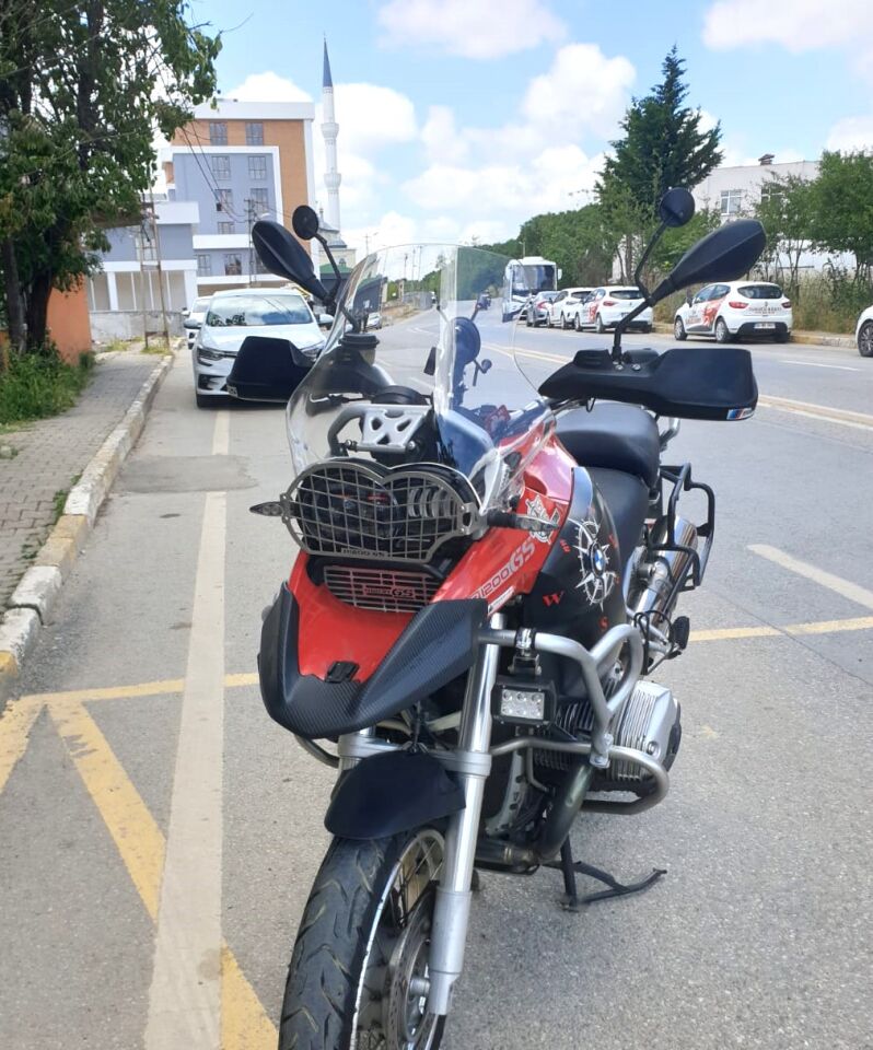 MOTOCAM Bmw R 1200 GS Ön Cam 2004-2012 Model 40cm Şeffaf Renkli 4mm KISA