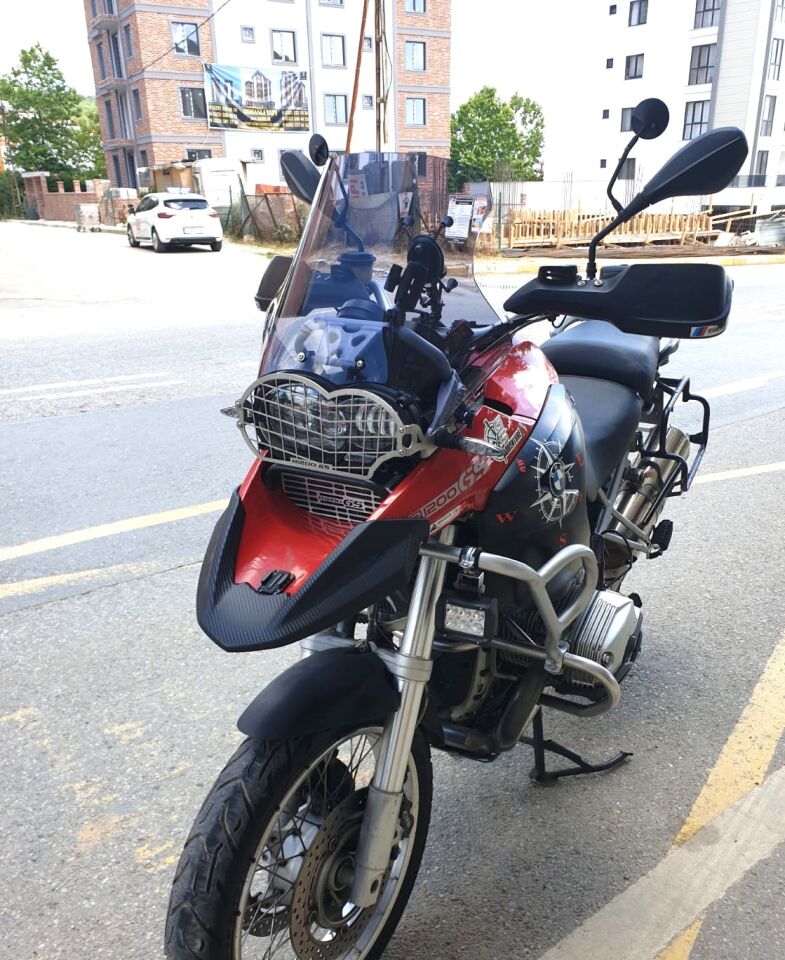 MOTOCAM Bmw R 1200 GS Ön Cam 2004-2012 Model 50cm Füme Renkli 4mm UZUN