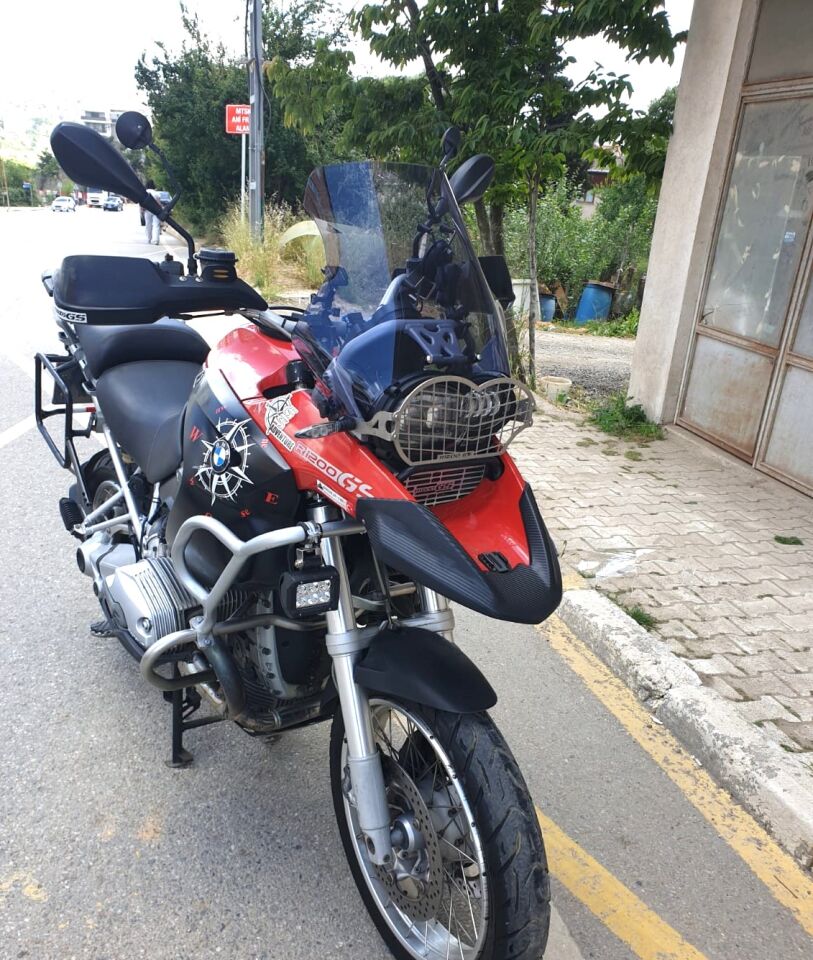 MOTOCAM Bmw R 1200 GS Ön Cam 2004-2012 Model 50cm Füme Renkli 4mm UZUN