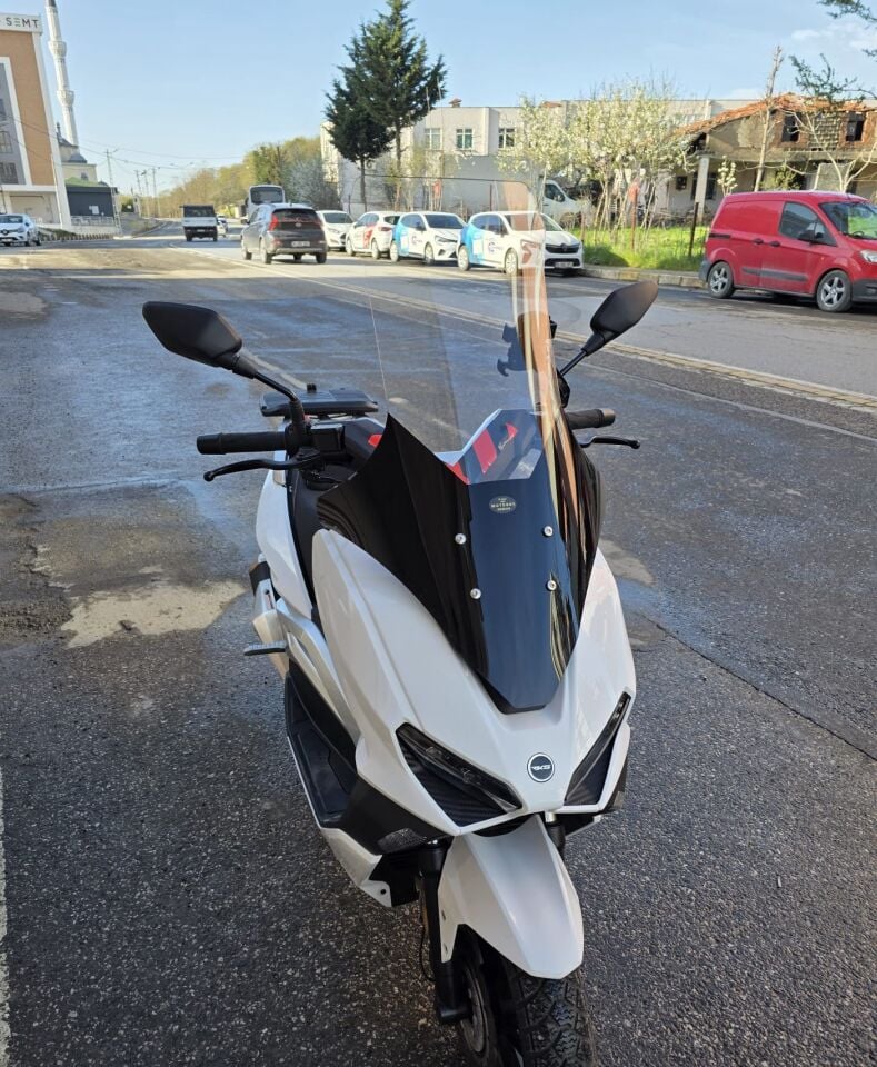 MOTOCAM RKS Vieste 249 Ön Cam 2022-2026 Model 78cm Şeffaf Renkli 4mm UZUN