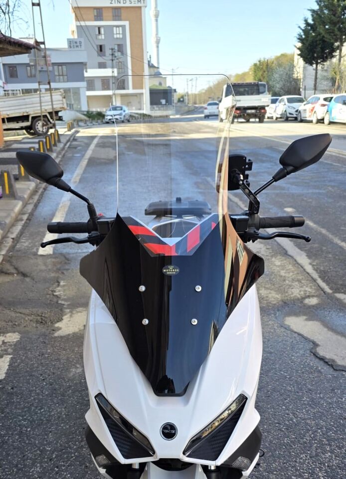 MOTOCAM RKS Vieste 249 Ön Cam 2022-2026 Model 78cm Şeffaf Renkli 4mm UZUN
