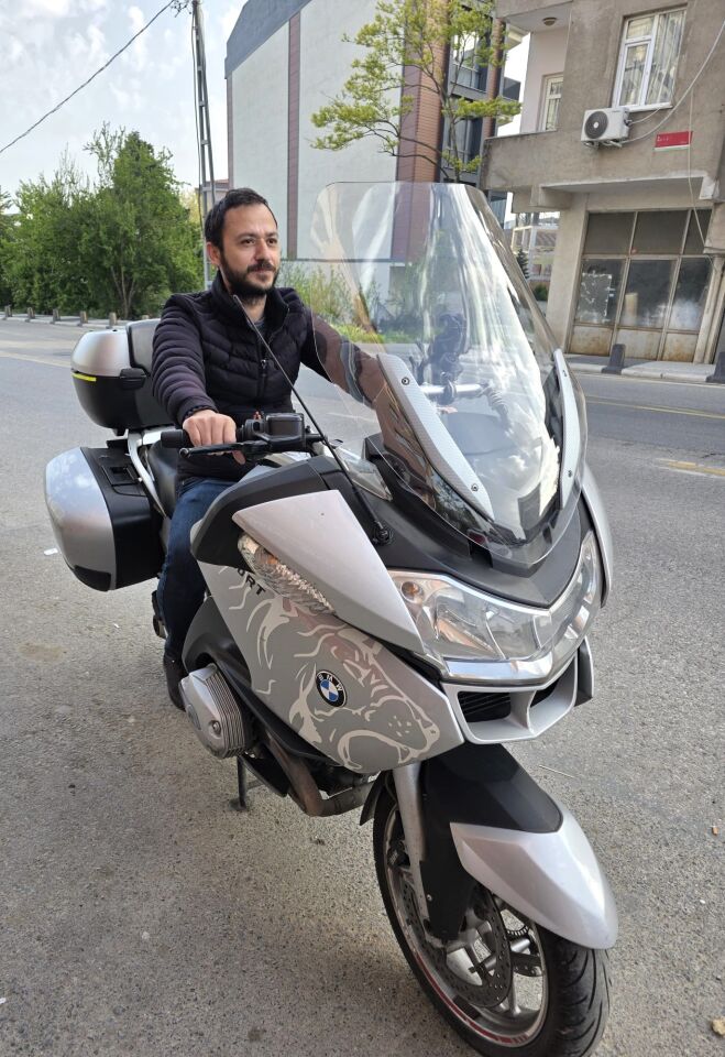 MOTOCAM BMW R 1200 RT Ön Cam 2005-2015 Model 70cm Şeffaf Renkli 4mm