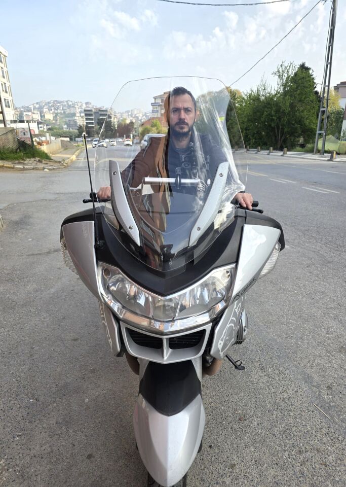 MOTOCAM BMW R 1200 RT Ön Cam 2005-2015 Model 70cm Şeffaf Renkli 4mm