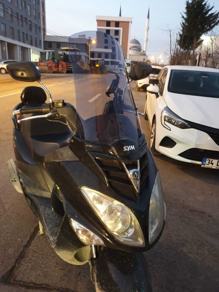 MOTOCAM SYM Joyride 200 Ön Cam 2009-2018 Model 53cm Füme Renkli 4mm