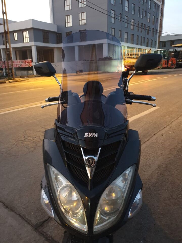 MOTOCAM SYM Joyride 200 Ön Cam 2009-2018 Model 53cm Füme Renkli 4mm