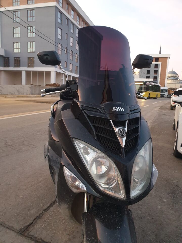MOTOCAM SYM Joyride 200 Ön Cam 2009-2018 Model 53cm Siyah Renkli 4mm