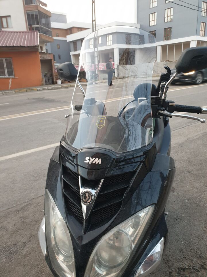 MOTOCAM SYM Joyride 200 Ön Cam 2009-2018 Model 53cm Şeffaf Renkli 4mm