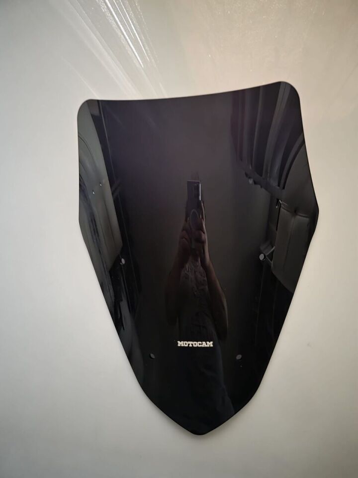 MOTOCAM Küba Newcity 50 Ön Cam 2023-2026 Model 43cm Siyah Renkli SPORTİF