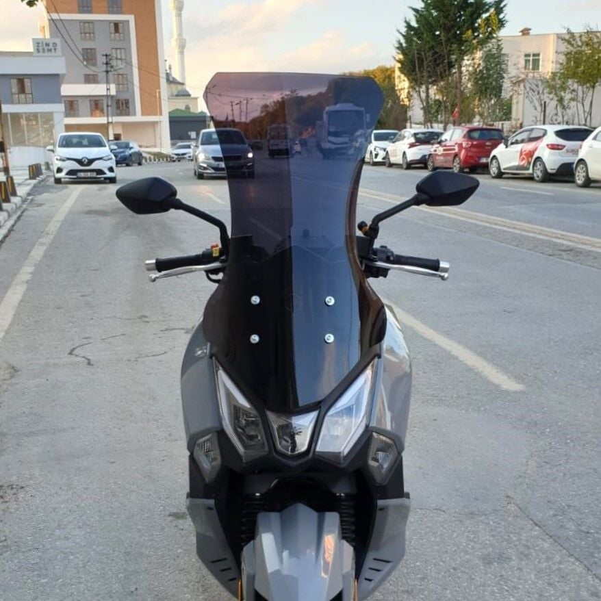 MOTOCAM SYM Joyride 300 Ön Cam 2023-2026 Model 75cm Siyah Renkli 4mm UZUN