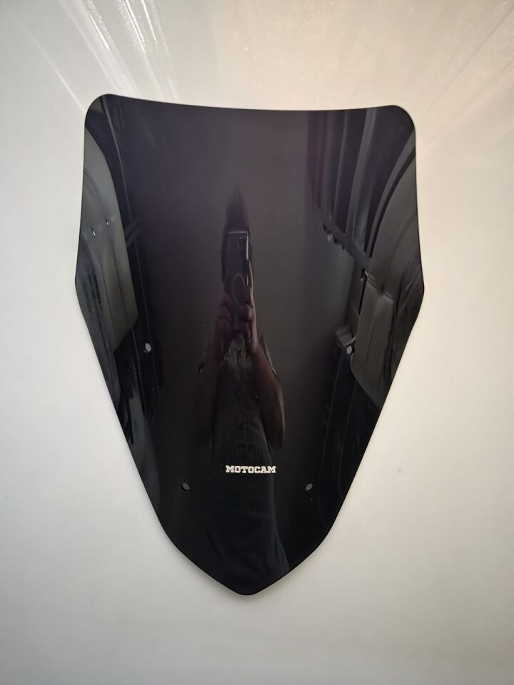 MOTOCAM Salcano Wind 150 Ön Cam 2023-2026 Model 43cm Siyah Renkli SPORTİF