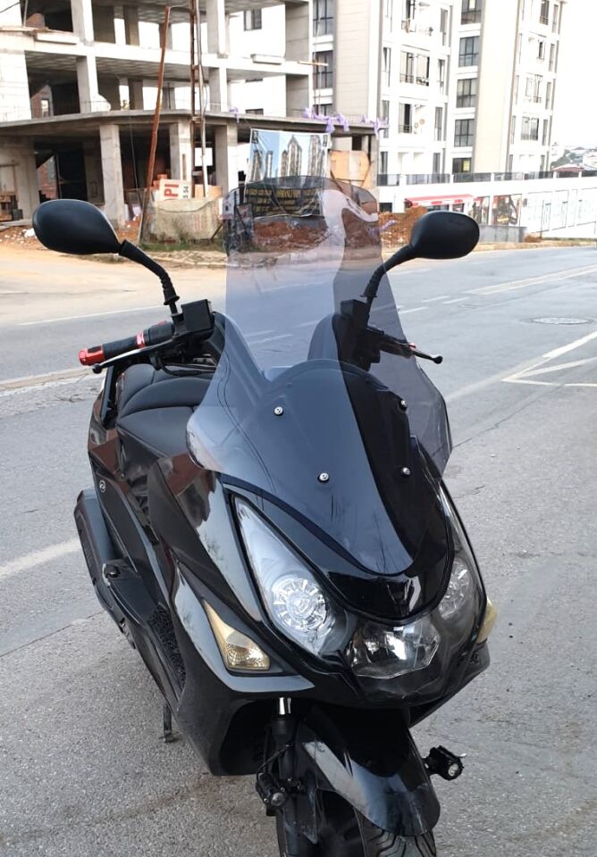 MOTOCAM Daelim S3 Advance Ön Cam 2010-2018 Model 77cm Füme Renkli 4mm