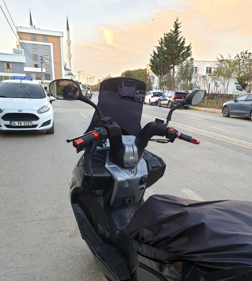 MOTOCAM Daelim S3 Advance Ön Cam 2010-2018 Model 77cm Siyah Renkli 4mm