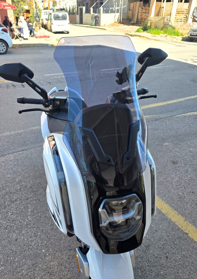 MOTOCAM Dofern JDF 250 T Ön Cam 2024-2026 Model 60cm Füme Renkli 4mm UZUN