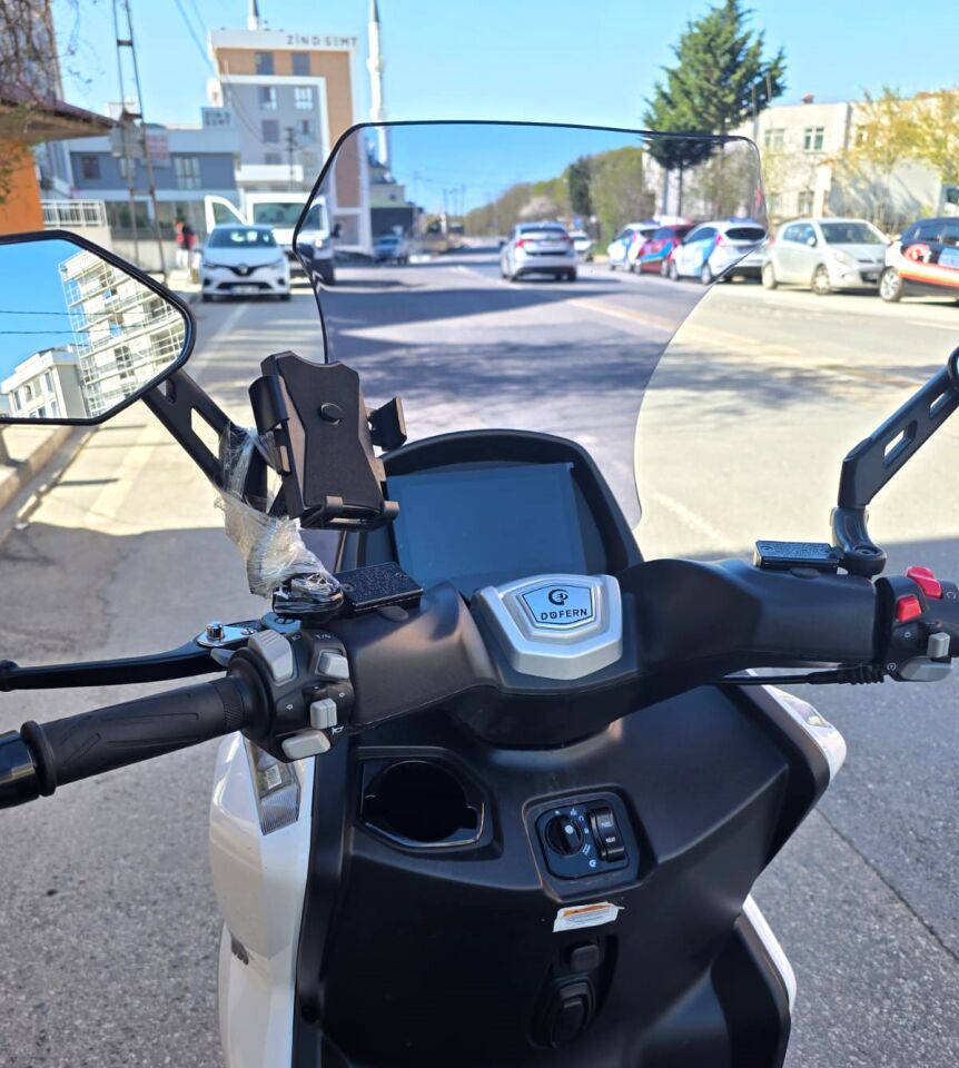 MOTOCAM Dofern JDF 250 T Ön Cam 2024-2026 Model 60cm Füme Renkli 4mm UZUN