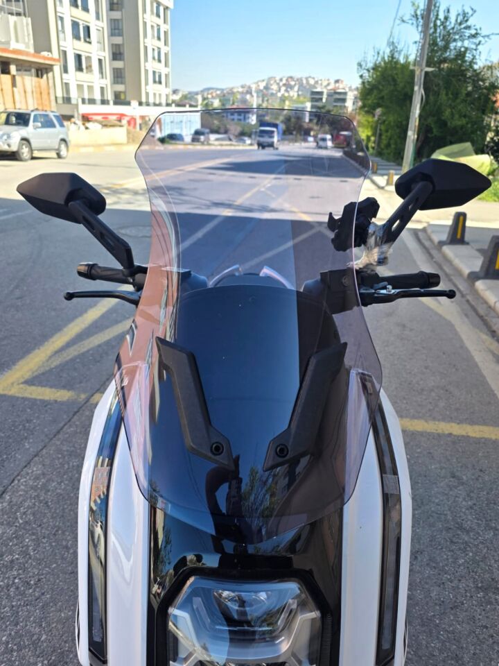 MOTOCAM Dofern JDF 250 T Ön Cam 2024-2026 Model 60cm Füme Renkli 4mm UZUN