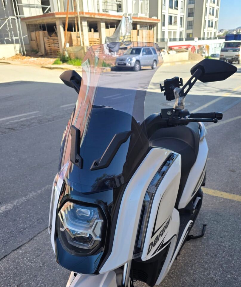 MOTOCAM Dofern JDF 250 T Ön Cam 2024-2026 Model 60cm Füme Renkli 4mm UZUN