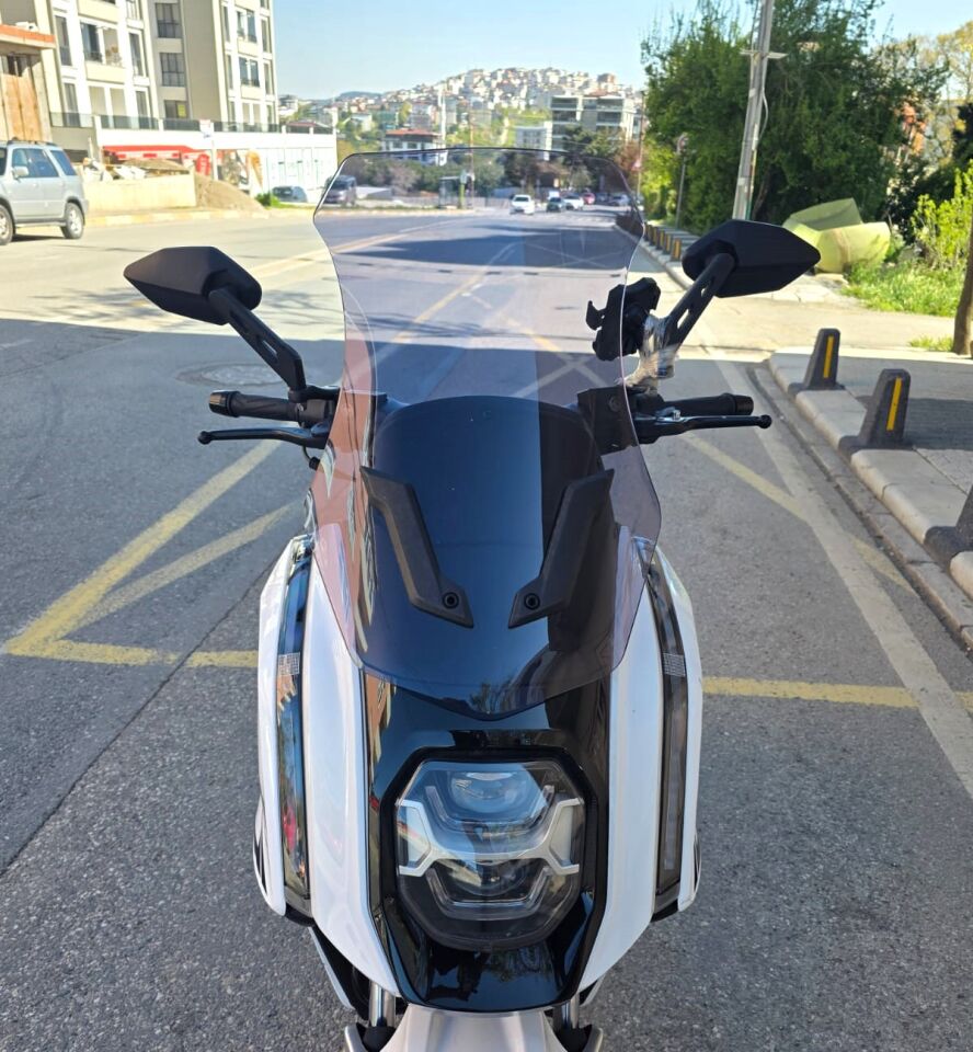 MOTOCAM Dofern JDF 250 T Ön Cam 2024-2026 Model 60cm Füme Renkli 4mm UZUN