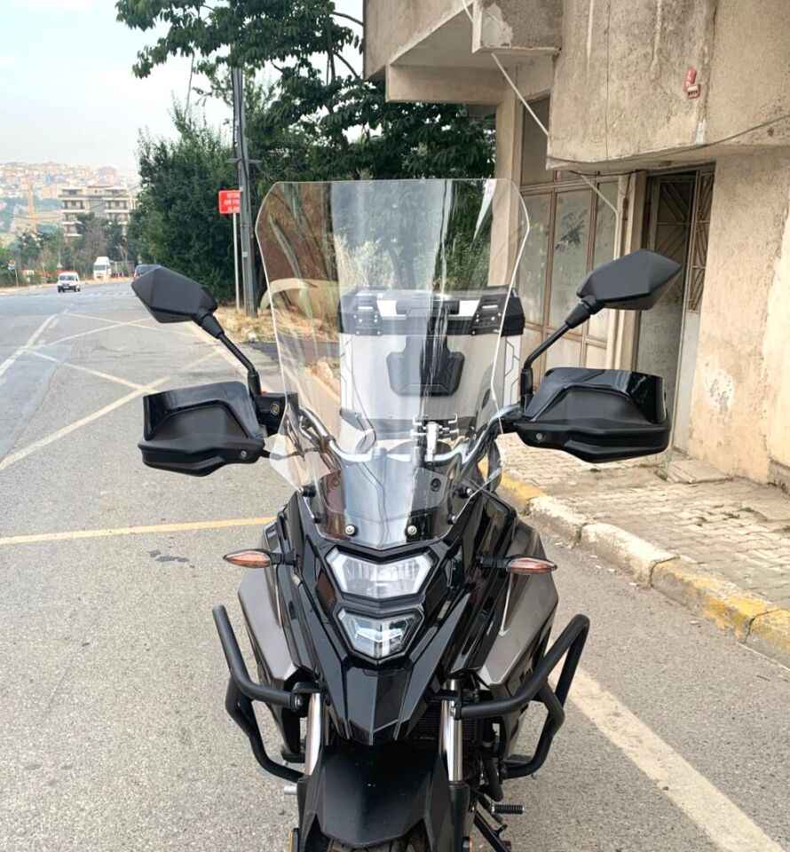 MOTOCAM SYM NHT 200 Ön Cam 2023-2026 Model 50cm Şeffaf Renkli 4mm