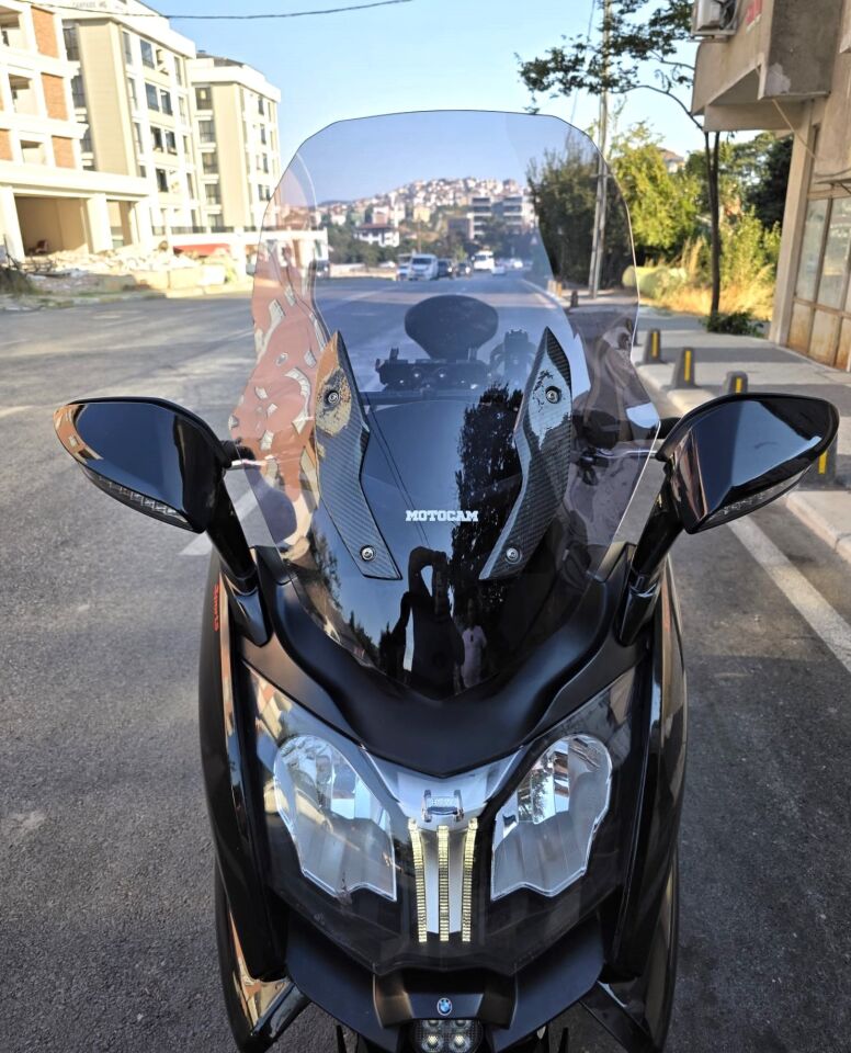 MOTOCAM Bmw C 650 GT Ön Cam 2011-2018 Model 75cm Füme Renkli 4mm