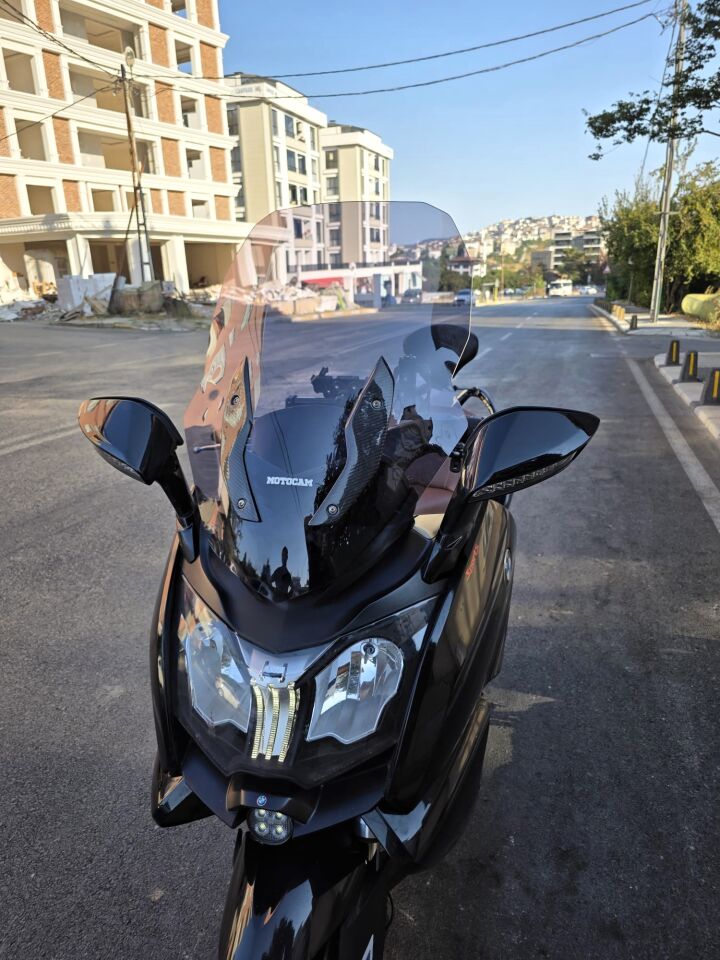 MOTOCAM Bmw C 650 GT Ön Cam 2011-2018 Model 75cm Füme Renkli 4mm