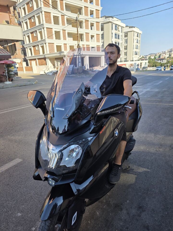 MOTOCAM Bmw C 650 GT Ön Cam 2011-2018 Model 75cm Füme Renkli 4mm