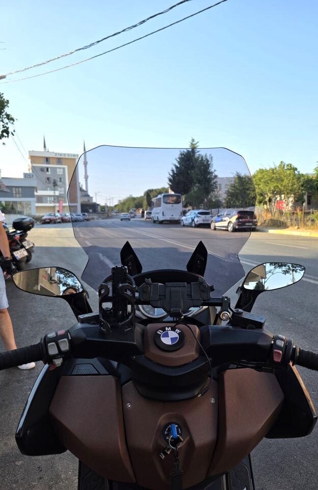 MOTOCAM Bmw C 650 GT Ön Cam 2011-2018 Model 75cm Füme Renkli 4mm