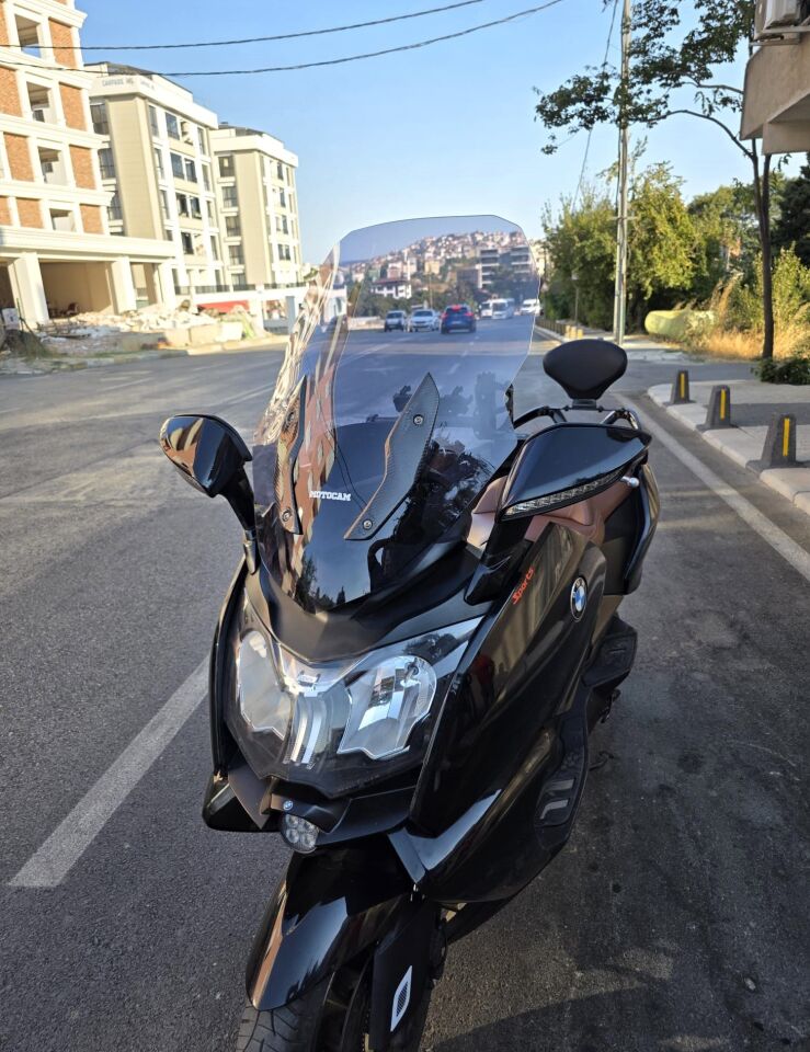 MOTOCAM Bmw C 650 GT Ön Cam 2011-2018 Model 75cm Füme Renkli 4mm