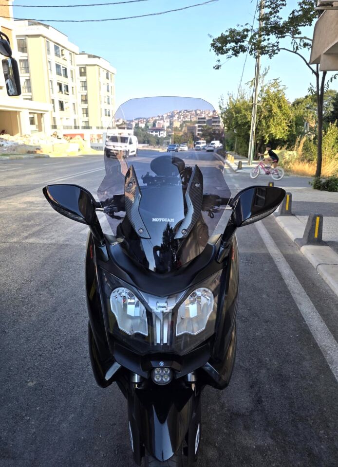 MOTOCAM Bmw C 650 GT Ön Cam 2011-2018 Model 75cm Füme Renkli 4mm