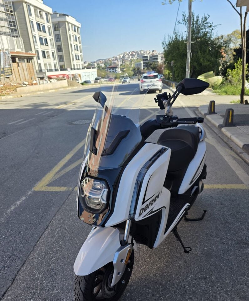 MOTOCAM Dofern JDF 250 T Ön Cam 2024-2026 Model 60cm Şeffaf Renkli 4mm UZUN