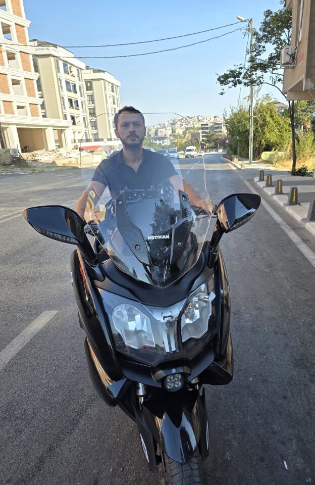 MOTOCAM Bmw C 650 GT Ön Cam 2011-2018 Model 75cm Şeffaf Renkli 4mm