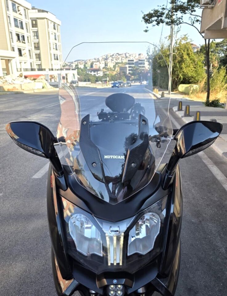 MOTOCAM Bmw C 650 GT Ön Cam 2011-2018 Model 75cm Şeffaf Renkli 4mm