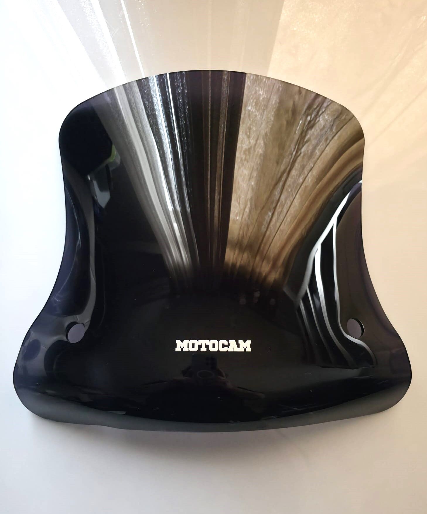 MOTOCAM Vespa GTV 300 Ön Cam 2011-2022 Model 42cm Siyah Renkli 4mm APARATSIZ