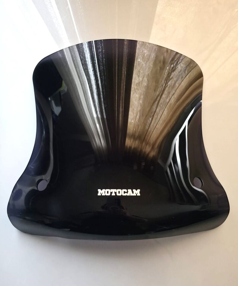 MOTOCAM Vespa GTV 300 Ön Cam 2011-2022 Model 42cm Siyah Renkli 4mm APARATSIZ