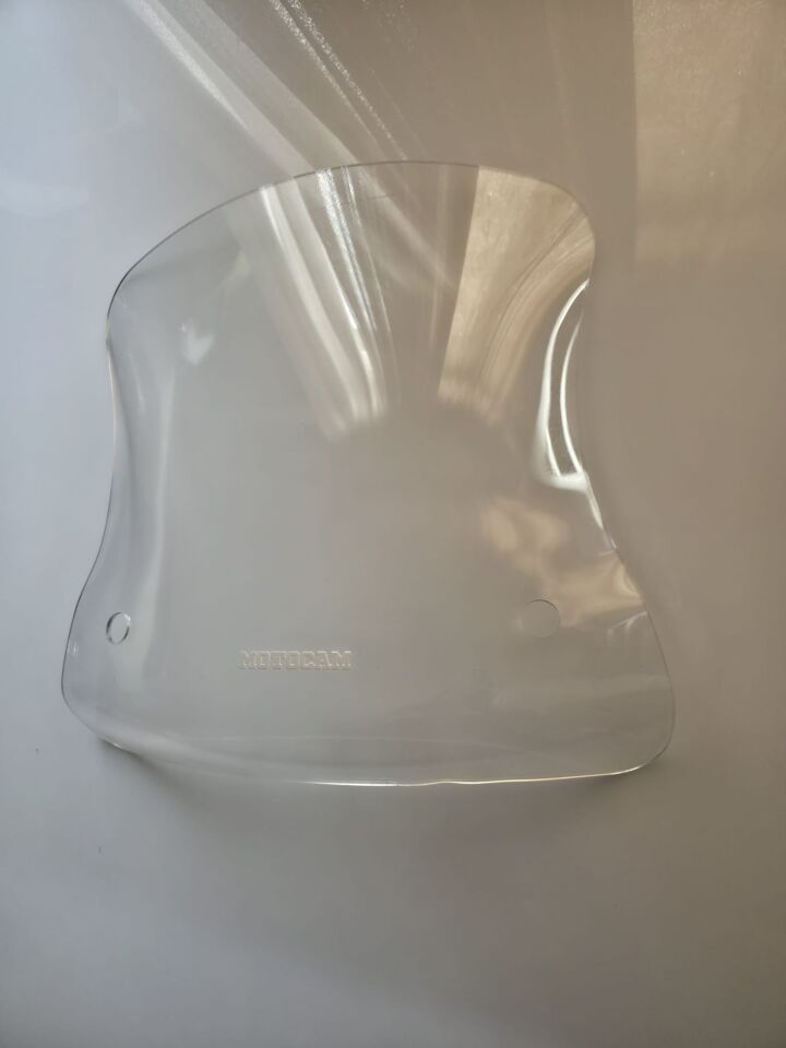 MOTOCAM Vespa GTV 300 Ön Cam 2011-2022 Model 42cm Şeffaf Renkli 4mm APARATSIZ