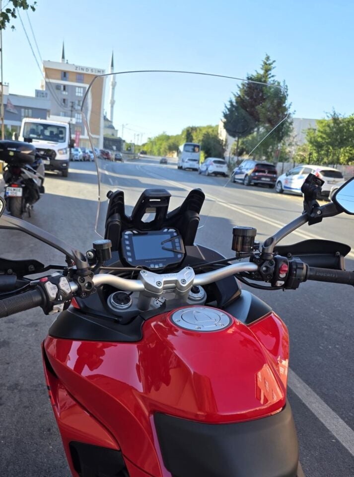 MOTOCAM Ducati Multistrada V2 Ön Cam 2022-2026 Model 60cm Şeffaf Renkli 4mm