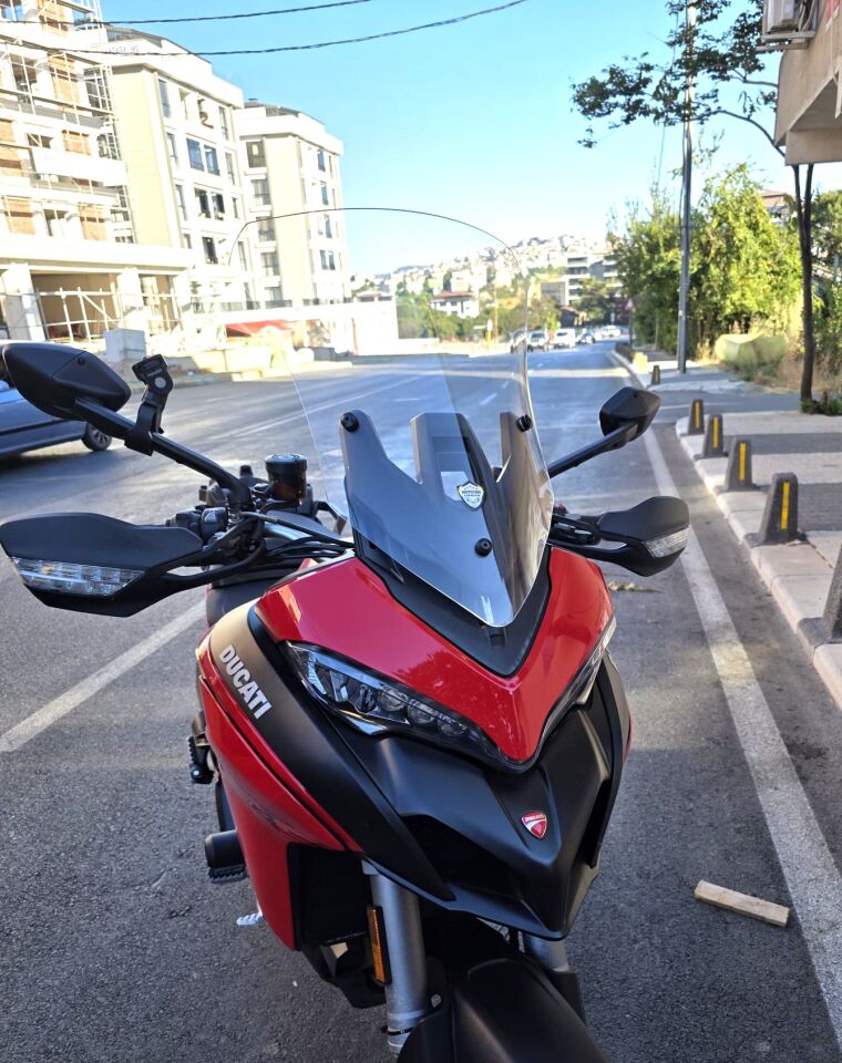 MOTOCAM Ducati Multistrada V2 Ön Cam 2022-2026 Model 60cm Şeffaf Renkli 4mm