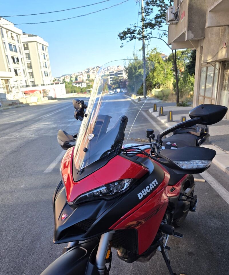 MOTOCAM Ducati Multistrada V2 Ön Cam 2022-2026 Model 60cm Şeffaf Renkli 4mm