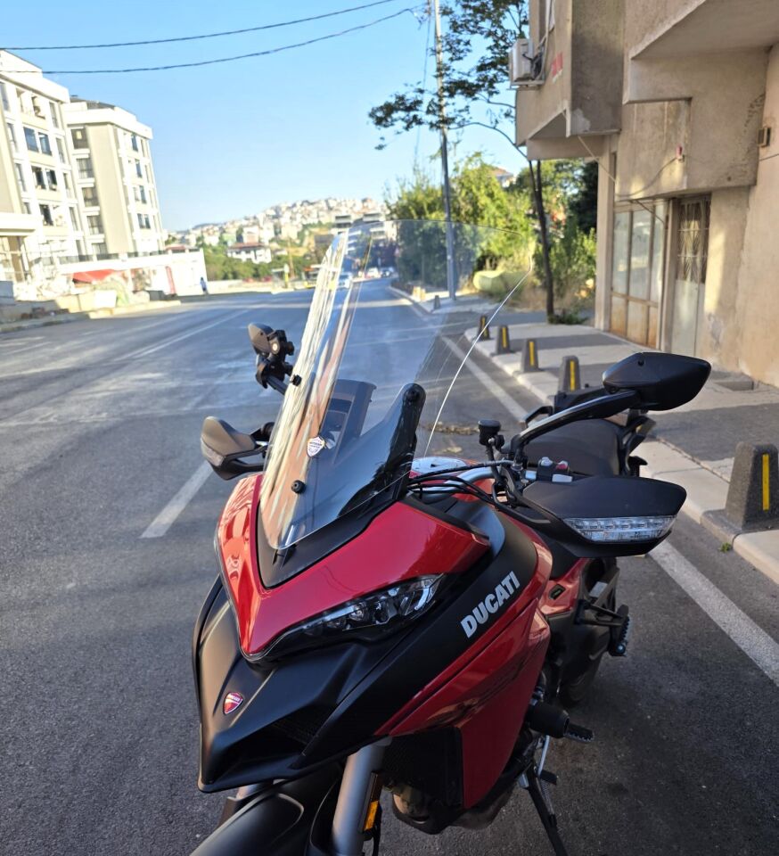 MOTOCAM Ducati Multistrada V2 Ön Cam 2022-2026 Model 60cm Şeffaf Renkli 4mm