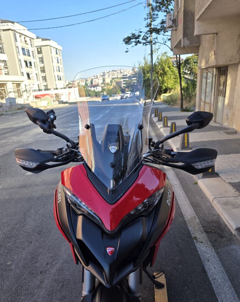 MOTOCAM Ducati Multistrada V2 Ön Cam 2022-2026 Model 60cm Şeffaf Renkli 4mm