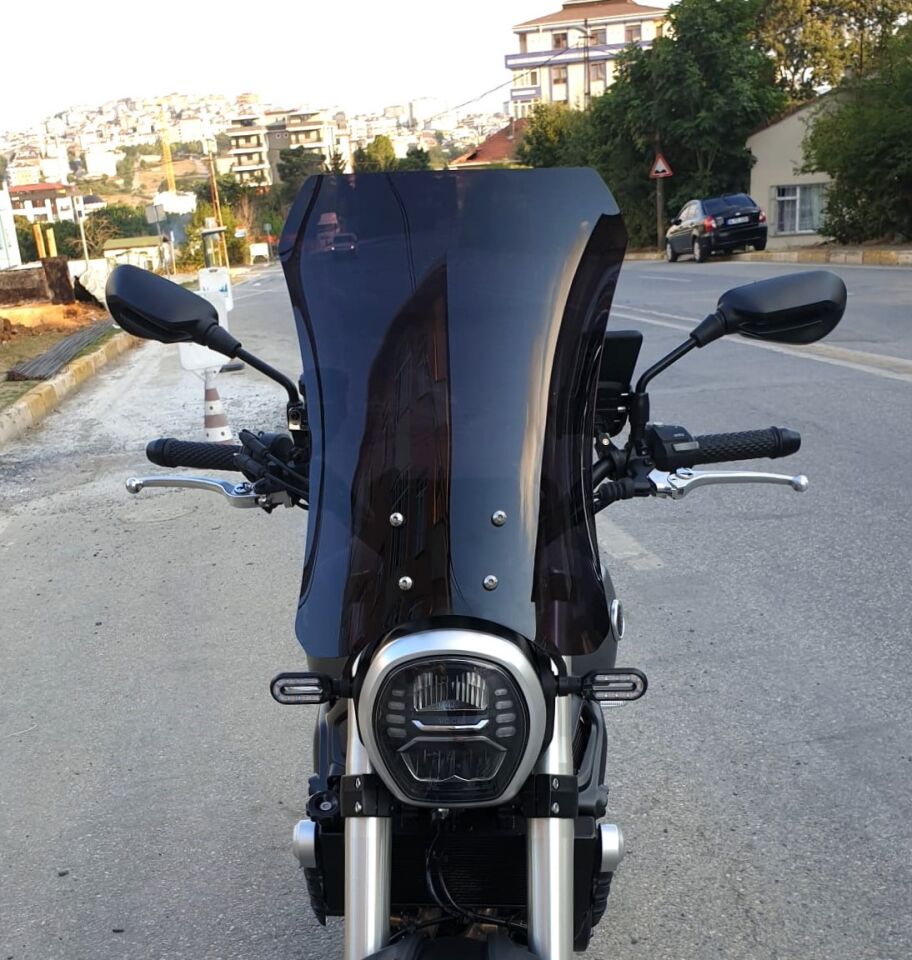 MOTOCAM Voge ACX 525 Ön Cam 2023-2026 Model 58cm Siyah Renkli 4mm