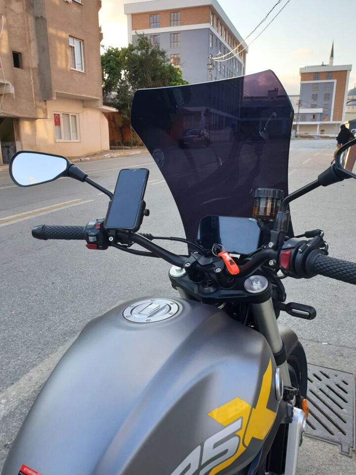 MOTOCAM Voge ACX 525 Ön Cam 2023-2026 Model 58cm Siyah Renkli 4mm