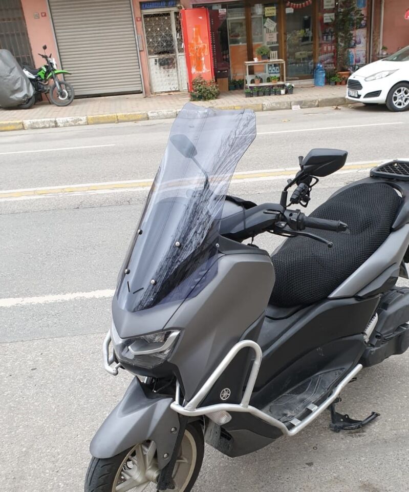 MOTOCAM Falcon Cmax 155 Ön Cam 2023-2026 Model 65cm Füme Renkli 4mm ORTA BOYLU